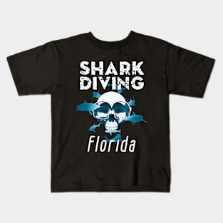 Shark Diving in Florida Kids T-Shirt